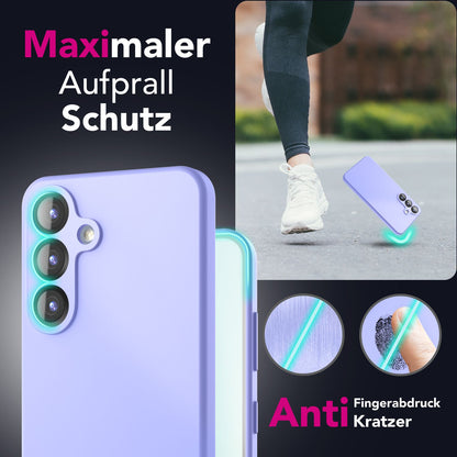 NALIA Silikonhülle für Samsung Galaxy S25 – Kameraschutz & Innenfutter – PHOENIX (Soft-Touch Case) – Marke aus Berlin