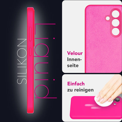 NALIA Silikonhülle für Samsung Galaxy S25 – Kameraschutz & Innenfutter – PHOENIX (Soft-Touch Case) – Marke aus Berlin