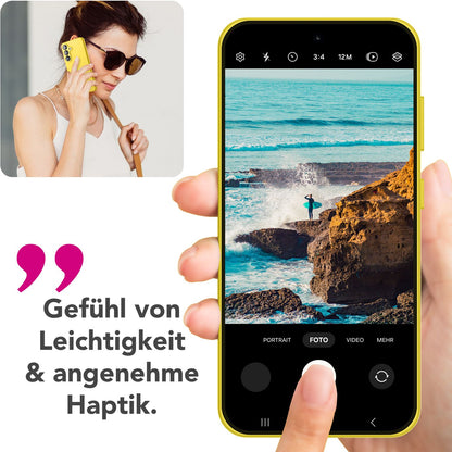 NALIA Silikonhülle für Samsung Galaxy S25 – Kameraschutz & Innenfutter – PHOENIX (Soft-Touch Case) – Marke aus Berlin