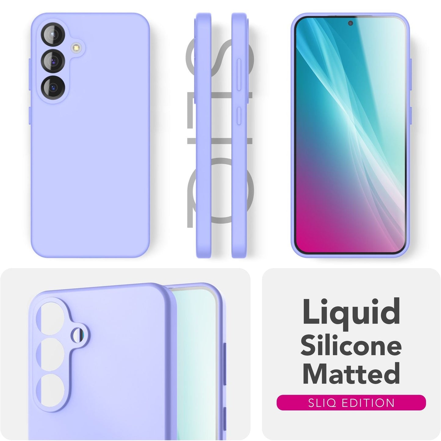 NALIA Silikonhülle für Samsung Galaxy S25 – Kameraschutz & Innenfutter – PHOENIX (Soft-Touch Case) – Marke aus Berlin