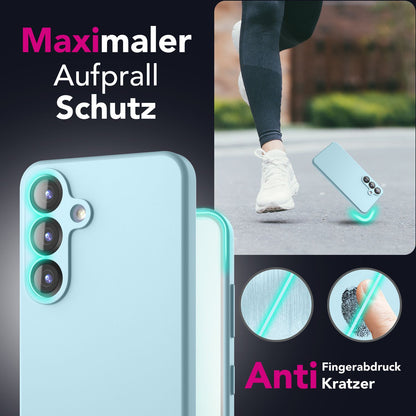 NALIA Silikonhülle für Samsung Galaxy S25 Plus – Kameraschutz & Innenfutter – PHOENIX (Soft-Touch Case) – Marke aus Berlin