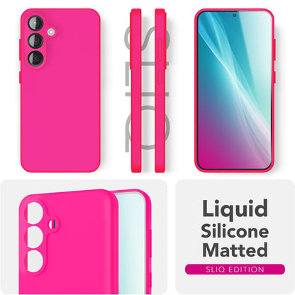 NALIA Silikonhülle für Samsung Galaxy S25 Plus – Kameraschutz & Innenfutter – PHOENIX (Soft-Touch Case) – Marke aus Berlin