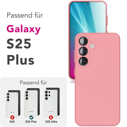 NALIA Silikonhülle für Samsung Galaxy S25 Plus – Kameraschutz & Innenfutter – PHOENIX (Soft-Touch Case) – Marke aus Berlin