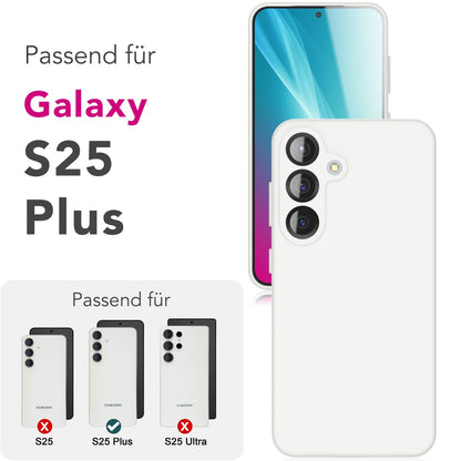NALIA Silikonhülle für Samsung Galaxy S25 Plus – Kameraschutz & Innenfutter – PHOENIX (Soft-Touch Case) – Marke aus Berlin