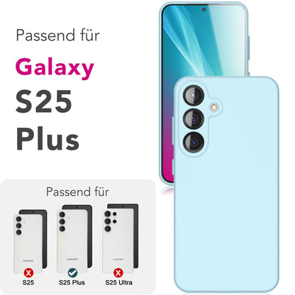 NALIA Silikonhülle für Samsung Galaxy S25 Plus – Kameraschutz & Innenfutter – PHOENIX (Soft-Touch Case) – Marke aus Berlin