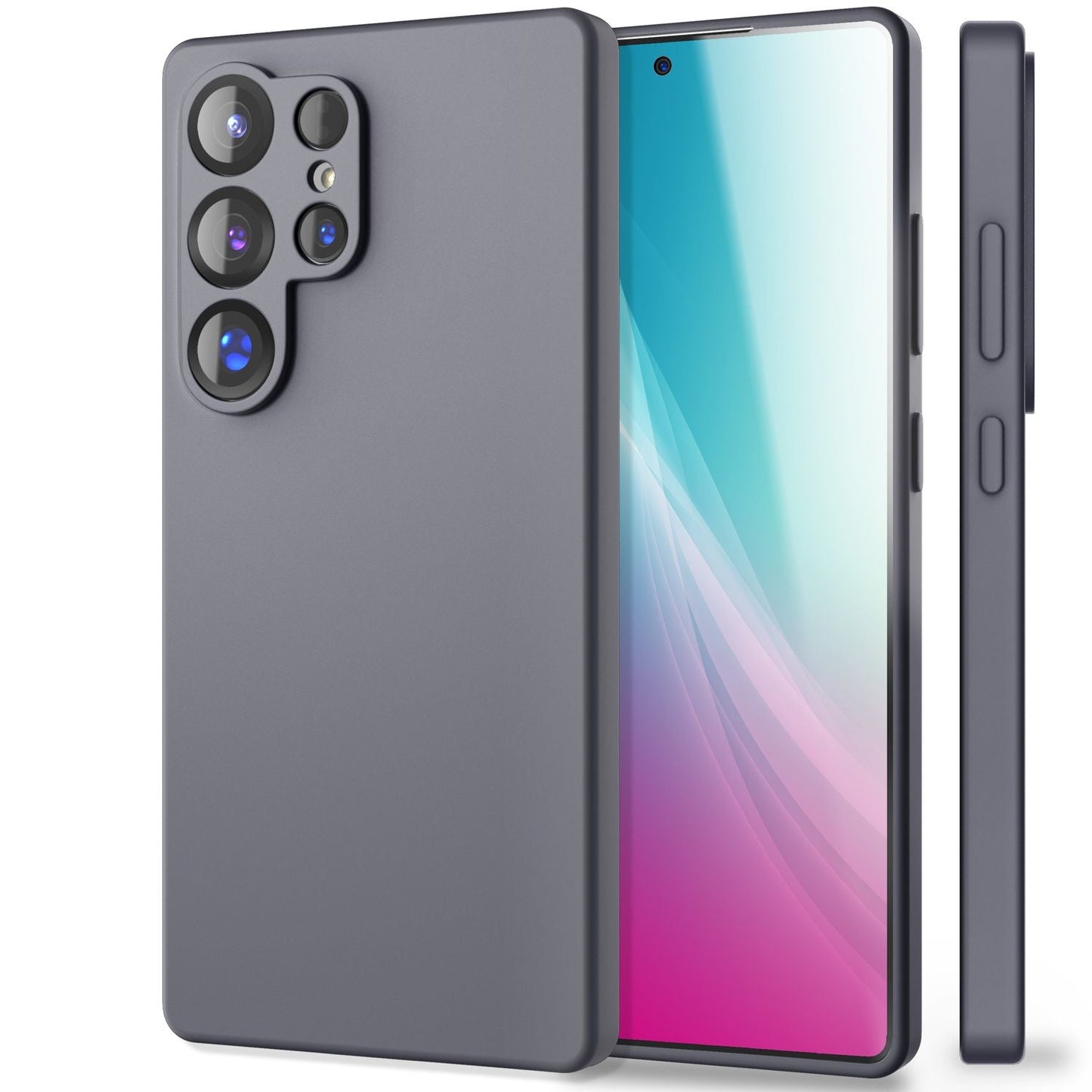 NALIA Silikonhülle für Samsung Galaxy S25 Ultra – Kameraschutz & Innenfutter – PHOENIX (Soft-Touch Case) – Marke aus Berlin