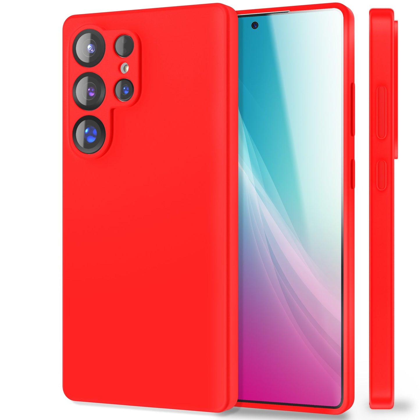 NALIA Silikonhülle für Samsung Galaxy S25 Ultra – Kameraschutz & Innenfutter – PHOENIX (Soft-Touch Case) – Marke aus Berlin
