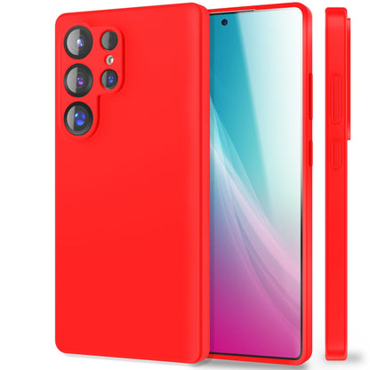NALIA Silikonhülle für Samsung Galaxy S25 Ultra – Kameraschutz & Innenfutter – PHOENIX (Soft-Touch Case) – Marke aus Berlin
