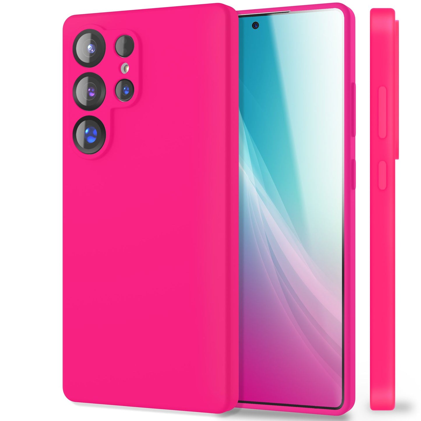 NALIA Silikonhülle für Samsung Galaxy S25 Ultra – Kameraschutz & Innenfutter – PHOENIX (Soft-Touch Case) – Marke aus Berlin