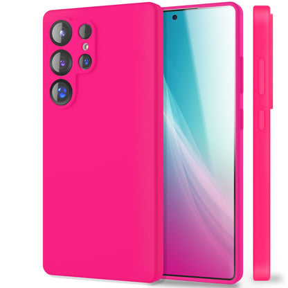 NALIA Silikonhülle für Samsung Galaxy S25 Ultra – Kameraschutz & Innenfutter – PHOENIX (Soft-Touch Case) – Marke aus Berlin