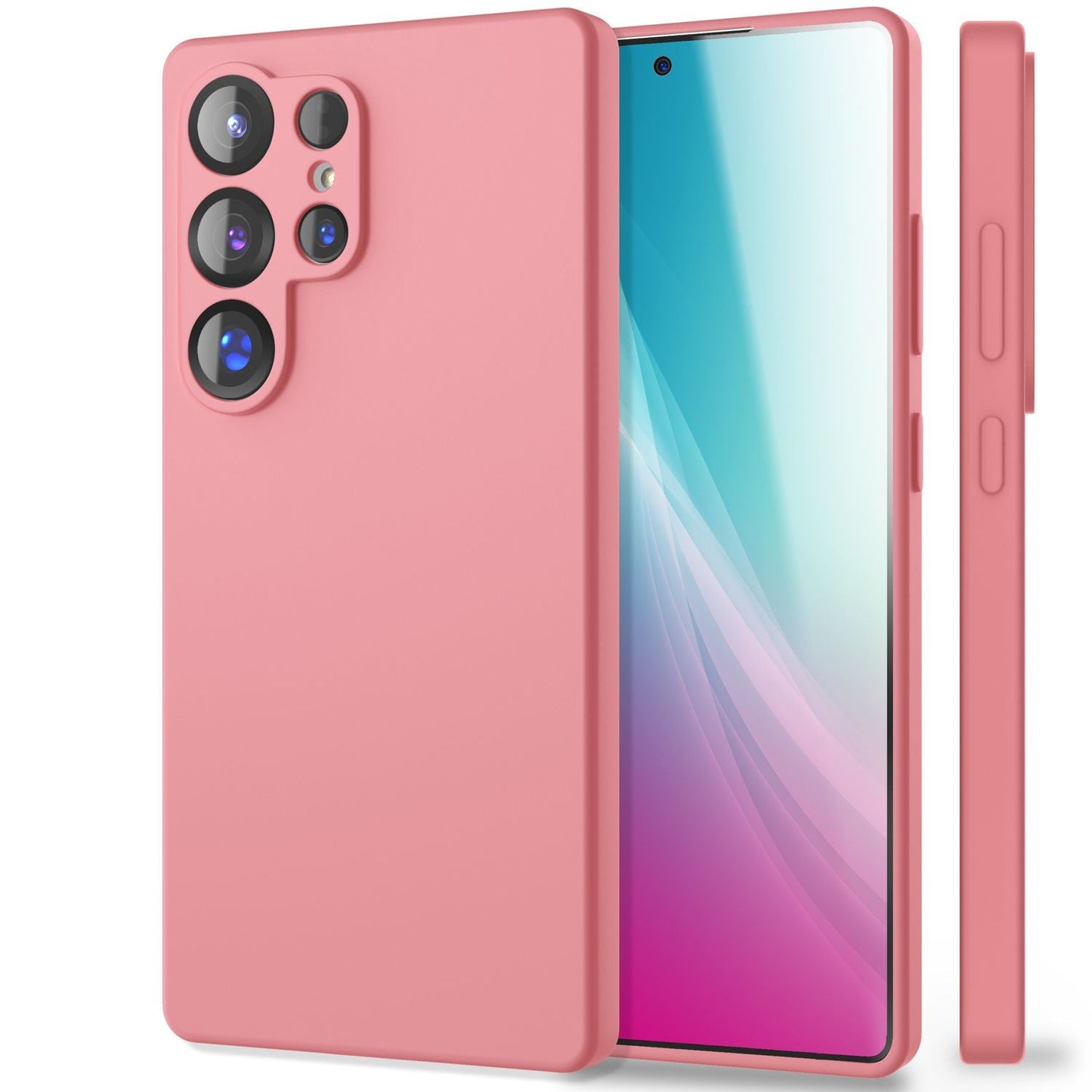 NALIA Silikonhülle für Samsung Galaxy S25 Ultra – Kameraschutz & Innenfutter – PHOENIX (Soft-Touch Case) – Marke aus Berlin