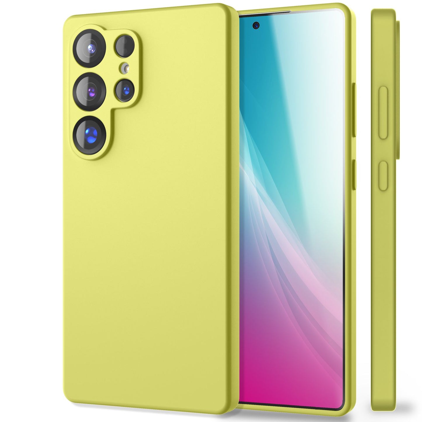 NALIA Silikonhülle für Samsung Galaxy S25 Ultra – Kameraschutz & Innenfutter – PHOENIX (Soft-Touch Case) – Marke aus Berlin
