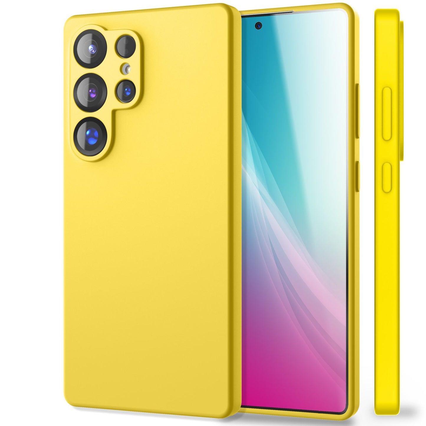 NALIA Silikonhülle für Samsung Galaxy S25 Ultra – Kameraschutz & Innenfutter – PHOENIX (Soft-Touch Case) – Marke aus Berlin
