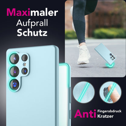 NALIA Silikonhülle für Samsung Galaxy S25 Ultra – Kameraschutz & Innenfutter – PHOENIX (Soft-Touch Case) – Marke aus Berlin