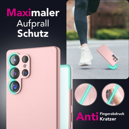 NALIA Silikonhülle für Samsung Galaxy S25 Ultra – Kameraschutz & Innenfutter – PHOENIX (Soft-Touch Case) – Marke aus Berlin