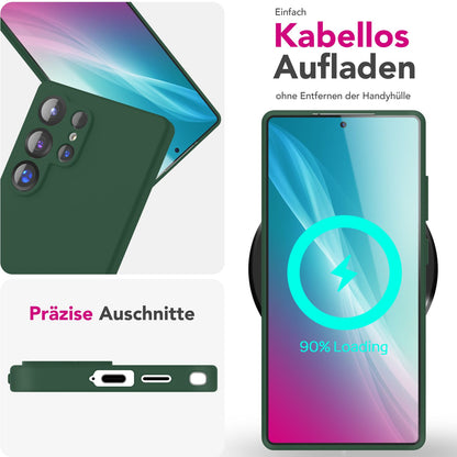 NALIA Silikonhülle für Samsung Galaxy S25 Ultra – Kameraschutz & Innenfutter – PHOENIX (Soft-Touch Case) – Marke aus Berlin