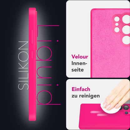 NALIA Silikonhülle für Samsung Galaxy S25 Ultra – Kameraschutz & Innenfutter – PHOENIX (Soft-Touch Case) – Marke aus Berlin