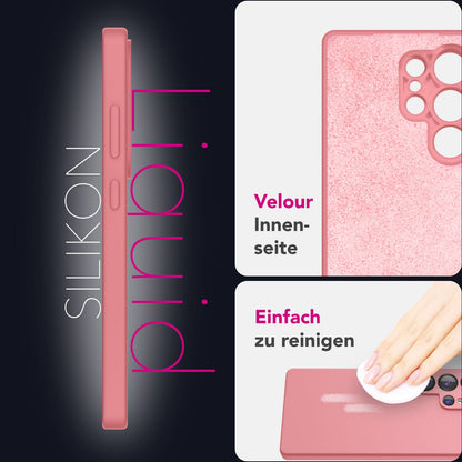 NALIA Silikonhülle für Samsung Galaxy S25 Ultra – Kameraschutz & Innenfutter – PHOENIX (Soft-Touch Case) – Marke aus Berlin
