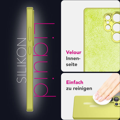 NALIA Silikonhülle für Samsung Galaxy S25 Ultra – Kameraschutz & Innenfutter – PHOENIX (Soft-Touch Case) – Marke aus Berlin