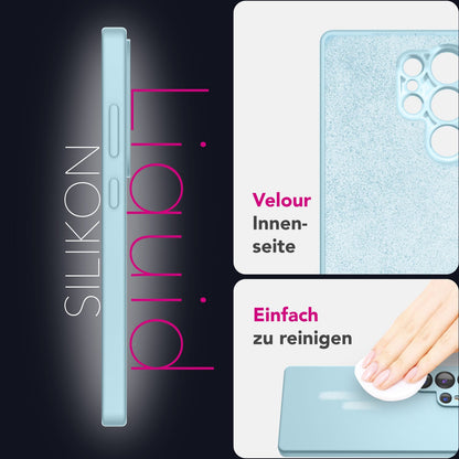 NALIA Silikonhülle für Samsung Galaxy S25 Ultra – Kameraschutz & Innenfutter – PHOENIX (Soft-Touch Case) – Marke aus Berlin