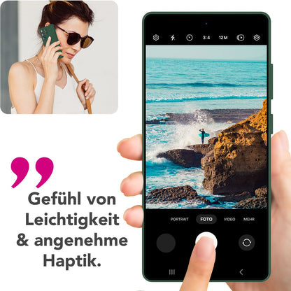 NALIA Silikonhülle für Samsung Galaxy S25 Ultra – Kameraschutz & Innenfutter – PHOENIX (Soft-Touch Case) – Marke aus Berlin