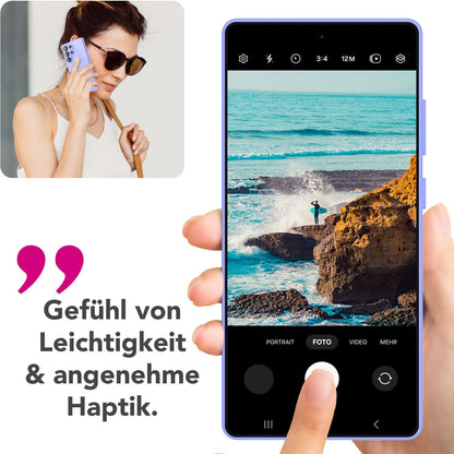 NALIA Silikonhülle für Samsung Galaxy S25 Ultra – Kameraschutz & Innenfutter – PHOENIX (Soft-Touch Case) – Marke aus Berlin