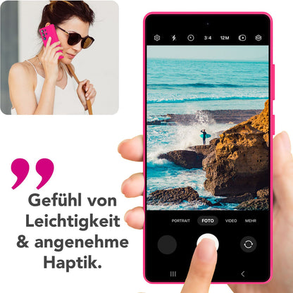 NALIA Silikonhülle für Samsung Galaxy S25 Ultra – Kameraschutz & Innenfutter – PHOENIX (Soft-Touch Case) – Marke aus Berlin