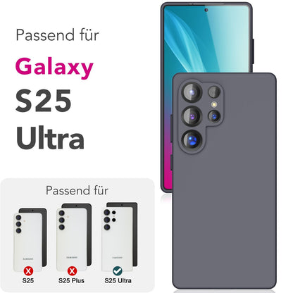 NALIA Silikonhülle für Samsung Galaxy S25 Ultra – Kameraschutz & Innenfutter – PHOENIX (Soft-Touch Case) – Marke aus Berlin