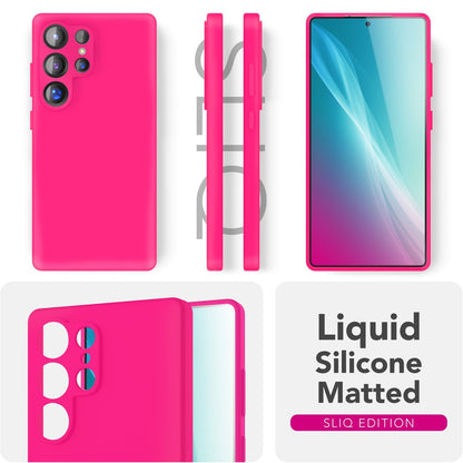 NALIA Silikonhülle für Samsung Galaxy S25 Ultra – Kameraschutz & Innenfutter – PHOENIX (Soft-Touch Case) – Marke aus Berlin
