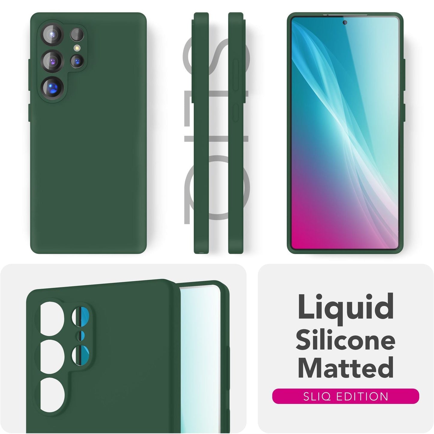 NALIA Silikonhülle für Samsung Galaxy S25 Ultra – Kameraschutz & Innenfutter – PHOENIX (Soft-Touch Case) – Marke aus Berlin