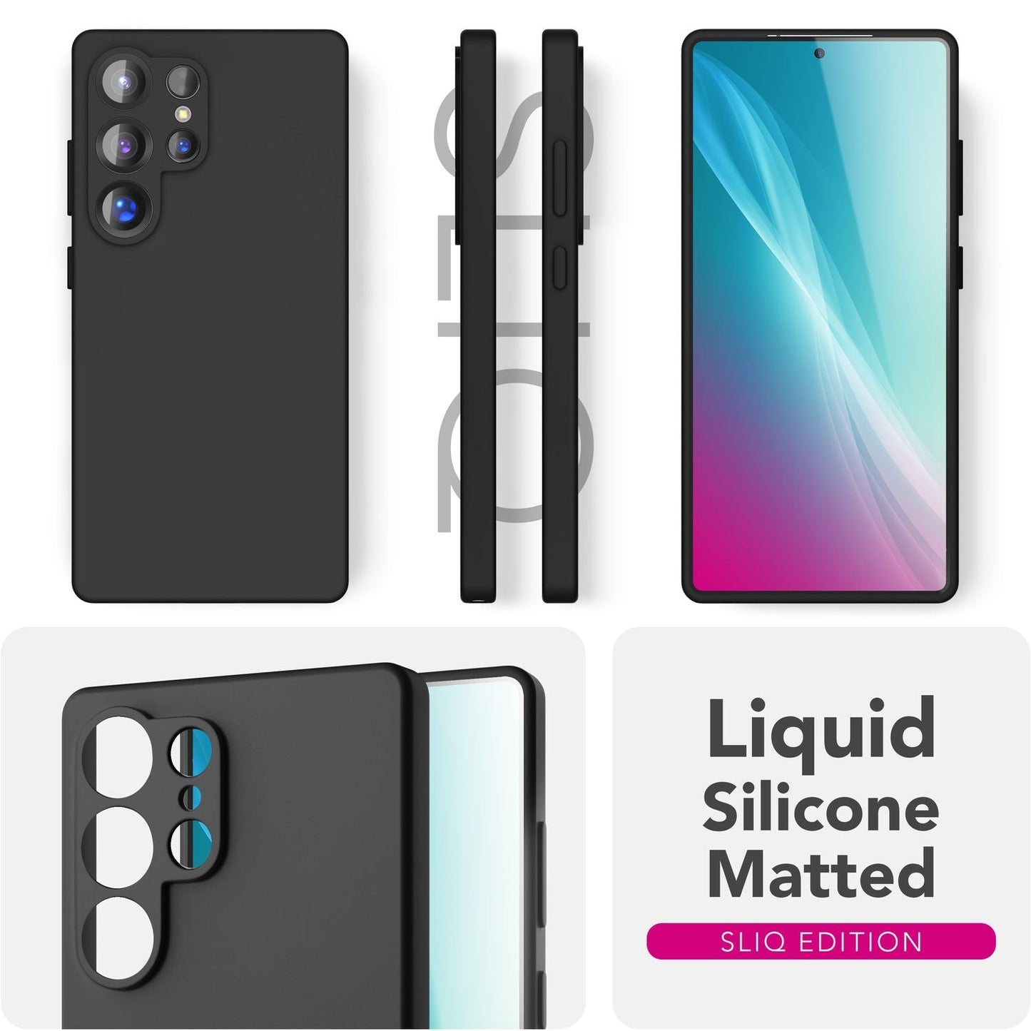 NALIA Silikonhülle für Samsung Galaxy S25 Ultra – Kameraschutz & Innenfutter – PHOENIX (Soft-Touch Case) – Marke aus Berlin