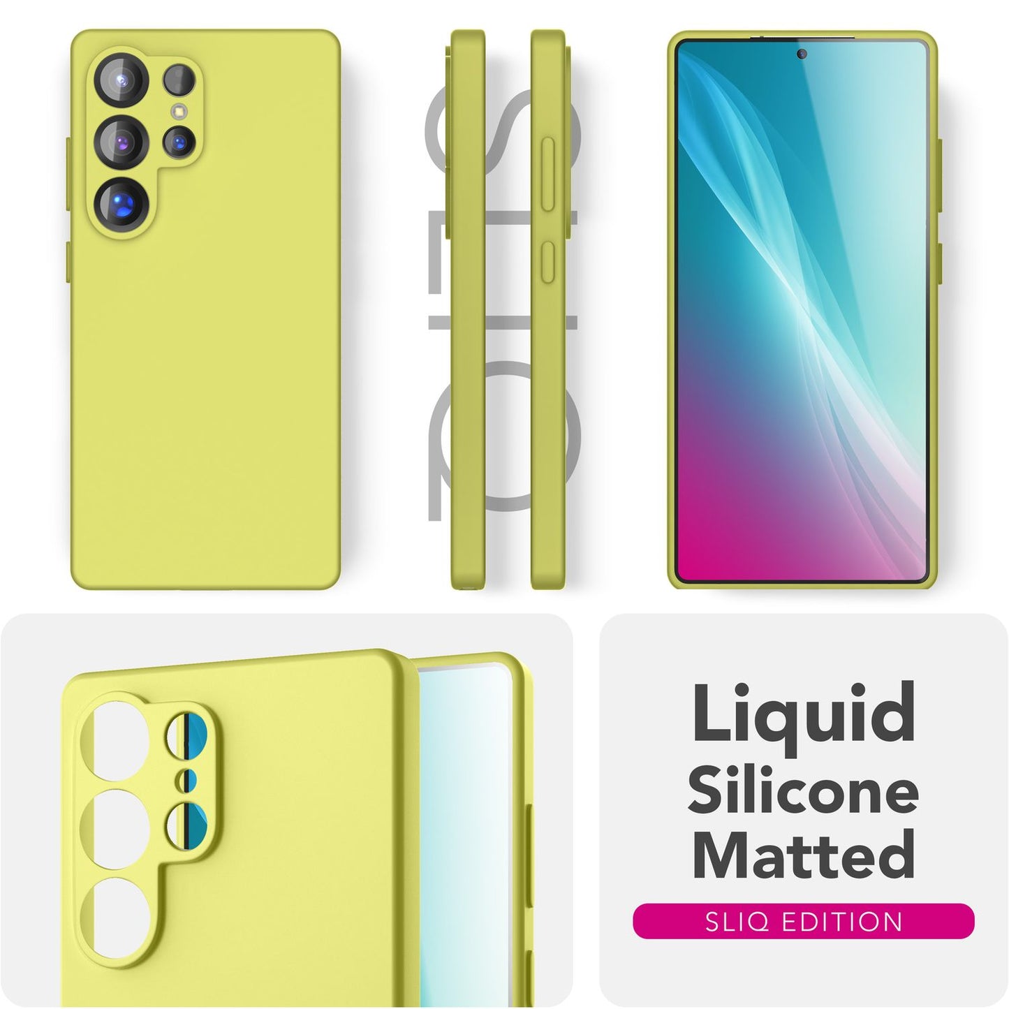 NALIA Silikonhülle für Samsung Galaxy S25 Ultra – Kameraschutz & Innenfutter – PHOENIX (Soft-Touch Case) – Marke aus Berlin