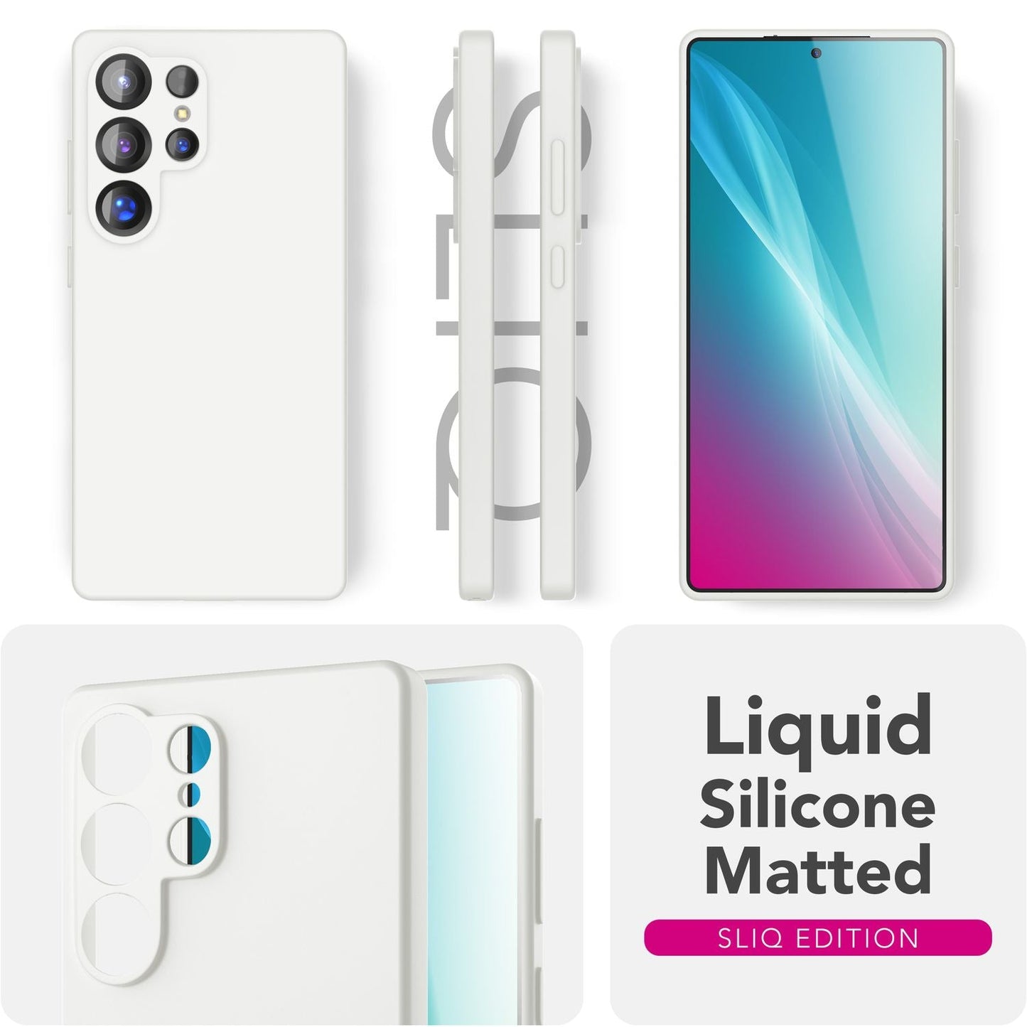 NALIA Silikonhülle für Samsung Galaxy S25 Ultra – Kameraschutz & Innenfutter – PHOENIX (Soft-Touch Case) – Marke aus Berlin