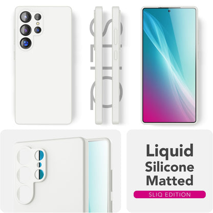 NALIA Silikonhülle für Samsung Galaxy S25 Ultra – Kameraschutz & Innenfutter – PHOENIX (Soft-Touch Case) – Marke aus Berlin