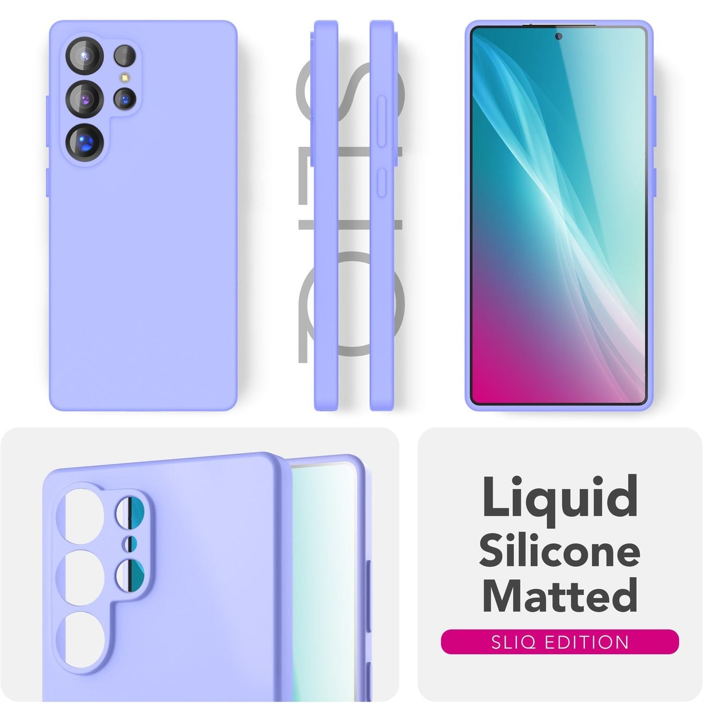 NALIA Silikonhülle für Samsung Galaxy S25 Ultra – Kameraschutz & Innenfutter – PHOENIX (Soft-Touch Case) – Marke aus Berlin