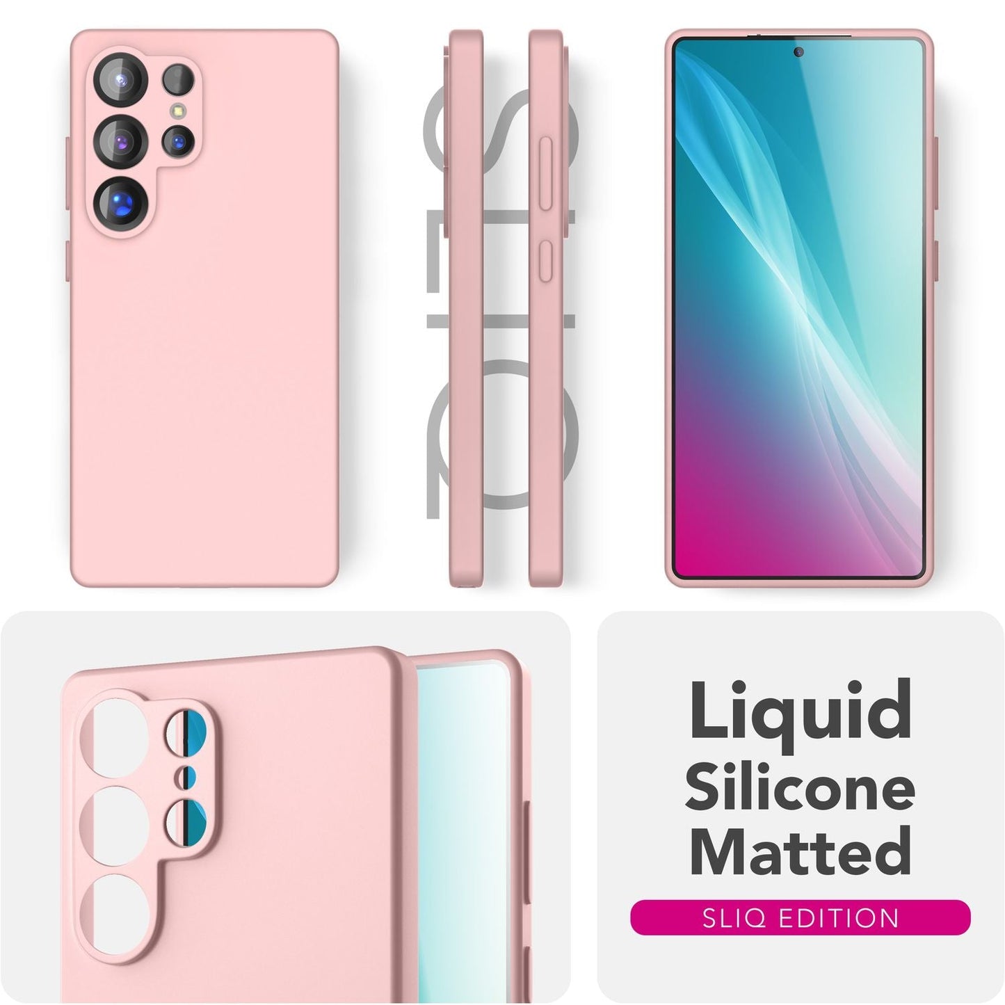 NALIA Silikonhülle für Samsung Galaxy S25 Ultra – Kameraschutz & Innenfutter – PHOENIX (Soft-Touch Case) – Marke aus Berlin