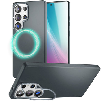 NALIA Magnet Hardcase für Samsung Galaxy S25 Ultra – Faltbarer Kamera-Stand – OVERLAND (Schutzhülle Matt & MagSafe Kompatibel) – Marke aus Berlin