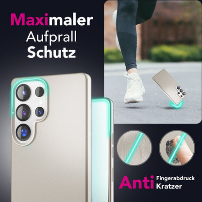 NALIA Magnet Hardcase für Samsung Galaxy S25 Ultra – Faltbarer Kamera-Stand – OVERLAND (Schutzhülle Matt & MagSafe Kompatibel) – Marke aus Berlin