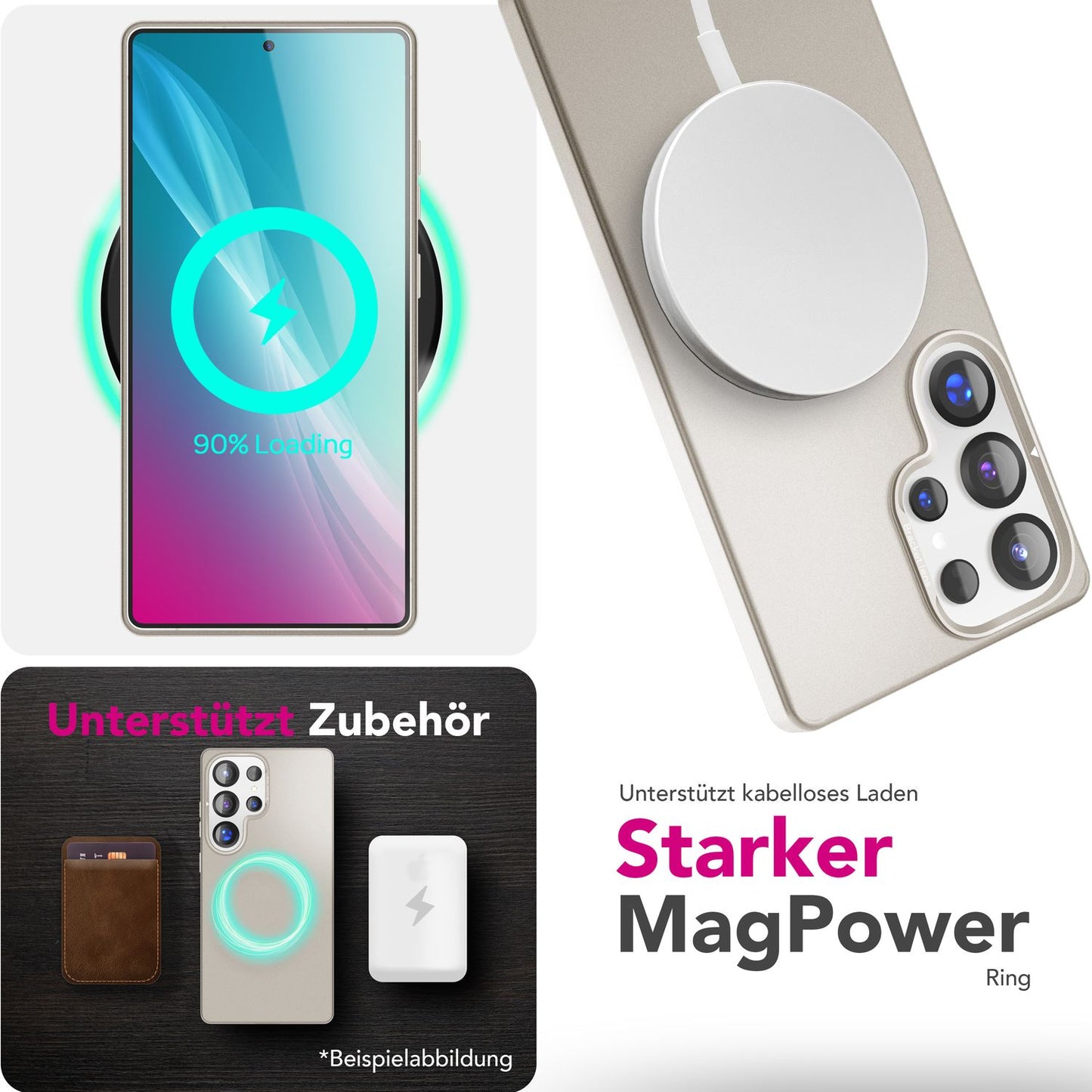 NALIA Magnet Hardcase für Samsung Galaxy S25 Ultra – Faltbarer Kamera-Stand – OVERLAND (Schutzhülle Matt & MagSafe Kompatibel) – Marke aus Berlin
