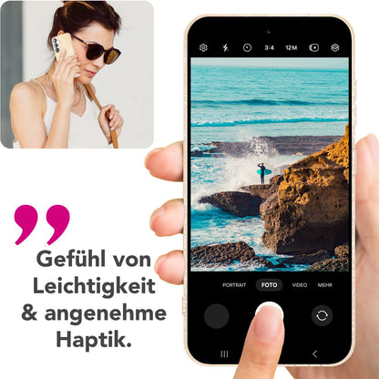 NALIA Glitzerhülle für Samsung Galaxy S25 Plus – Funkelnder Glitzer-Look & Grip – SHINEPOP (Silikon Case) – Marke aus Berlin