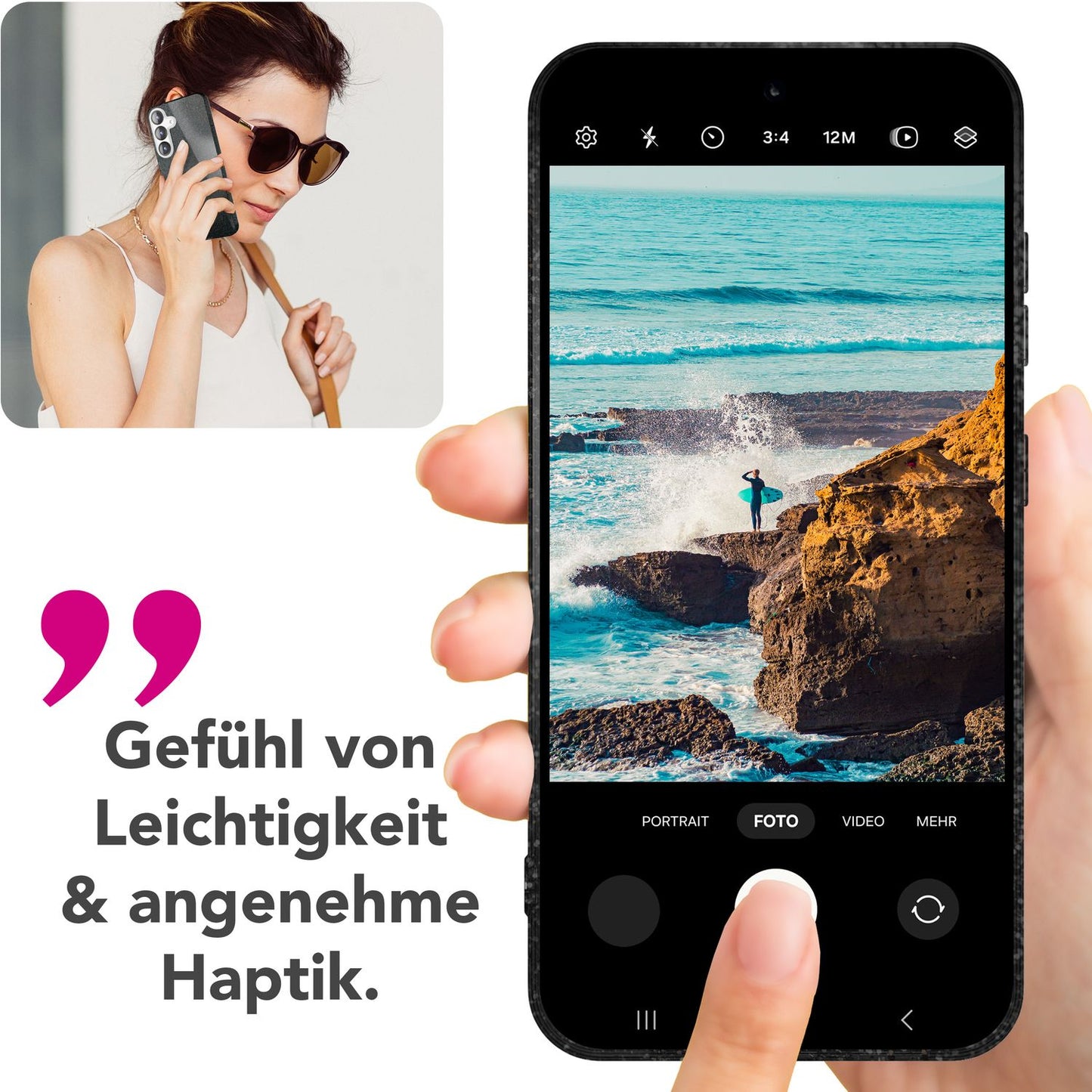 NALIA Glitzerhülle für Samsung Galaxy S25 Plus – Funkelnder Glitzer-Look & Grip – SHINEPOP (Silikon Case) – Marke aus Berlin