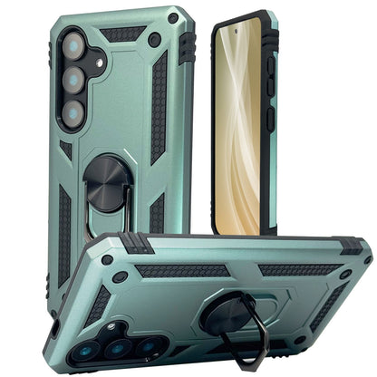 NALIA Panzerhülle für Samsung Galaxy S25 Plus – Ring-Ständer 360° & Magnet-Halterung Kompatibel – RINGDEFEND (Stoßfestes Outdoor Case) – Marke aus Berlin