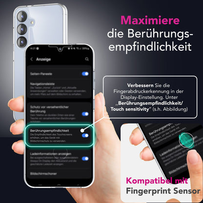 NALIA 360° Hülle für Samsung Galaxy S25 Plus – Vorne & Hinten Schutz – 360GUARD (Full-Body Case) – Marke aus Berlin