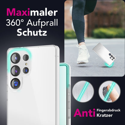 NALIA 360° Hülle für Samsung Galaxy S25 Ultra – Vorne & Hinten Schutz – 360GUARD (Full-Body Case) – Marke aus Berlin