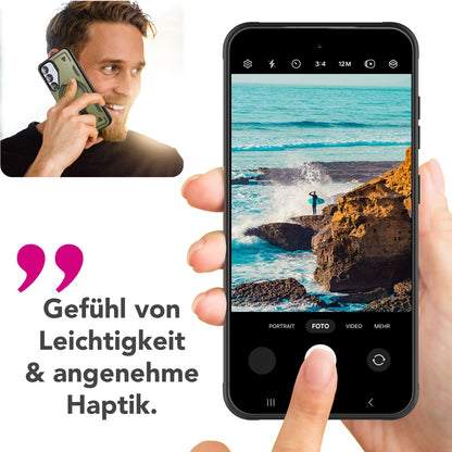 NALIA Magnetische Panzerhülle für Samsung Galaxy S25 – Ring-Halterung 360° & MagSafe kompatibel – STORMGUARD (Outdoor Case) – Marke aus Berlin