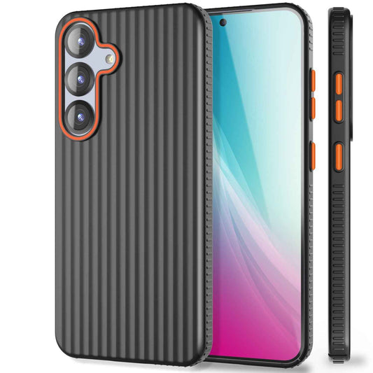 NALIA Matte Hardcase Hülle für Samsung Galaxy S25 – Anti-Fingerabdruck & Grip – NOVA (Strukturiertes Design) – Marke aus Berlin
