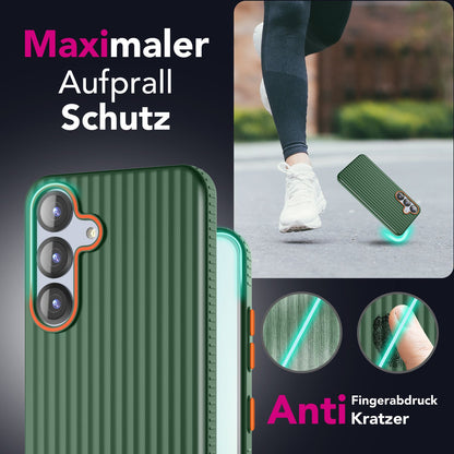 NALIA Matte Hardcase Hülle für Samsung Galaxy S25 – Anti-Fingerabdruck & Grip – NOVA (Strukturiertes Design) – Marke aus Berlin