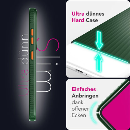 NALIA Matte Hardcase Hülle für Samsung Galaxy S25 – Anti-Fingerabdruck & Grip – NOVA (Strukturiertes Design) – Marke aus Berlin