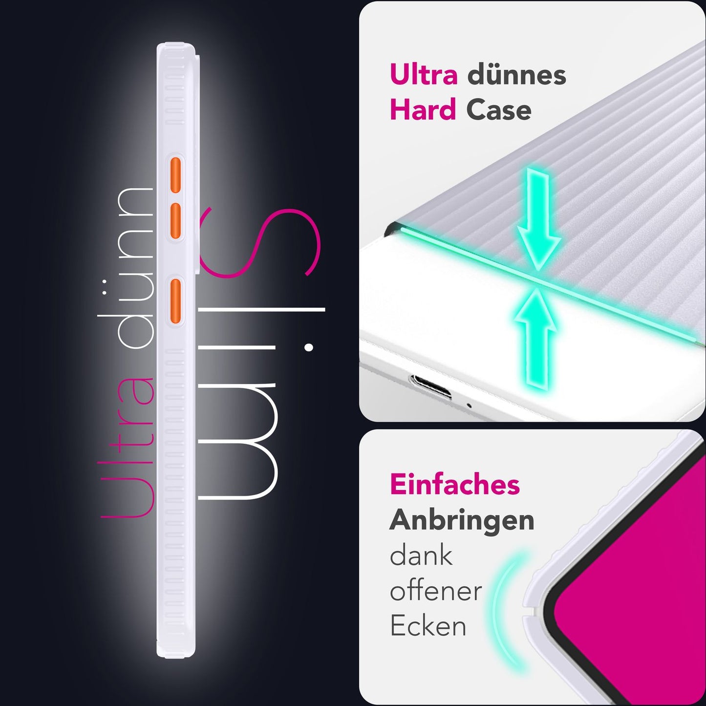 NALIA Matte Hardcase Hülle für Samsung Galaxy S25 – Anti-Fingerabdruck & Grip – NOVA (Strukturiertes Design) – Marke aus Berlin