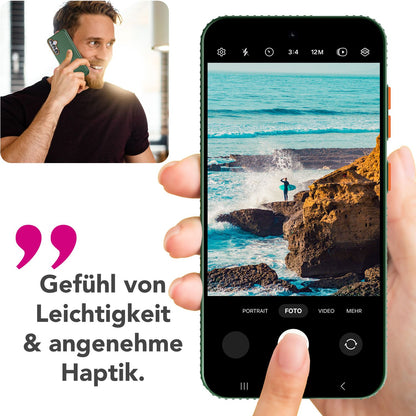 NALIA Matte Hardcase Hülle für Samsung Galaxy S25 – Anti-Fingerabdruck & Grip – NOVA (Strukturiertes Design) – Marke aus Berlin